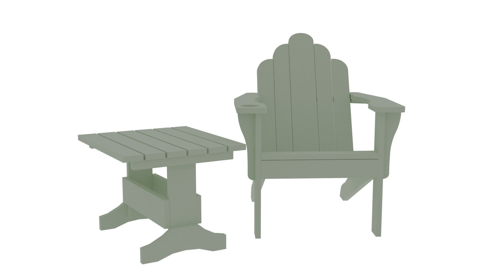 Adirondack Chair & Table preview image 1